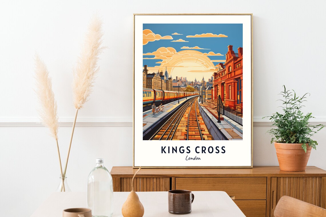 Kings Cross London Travel Poster, City Print - Image 2