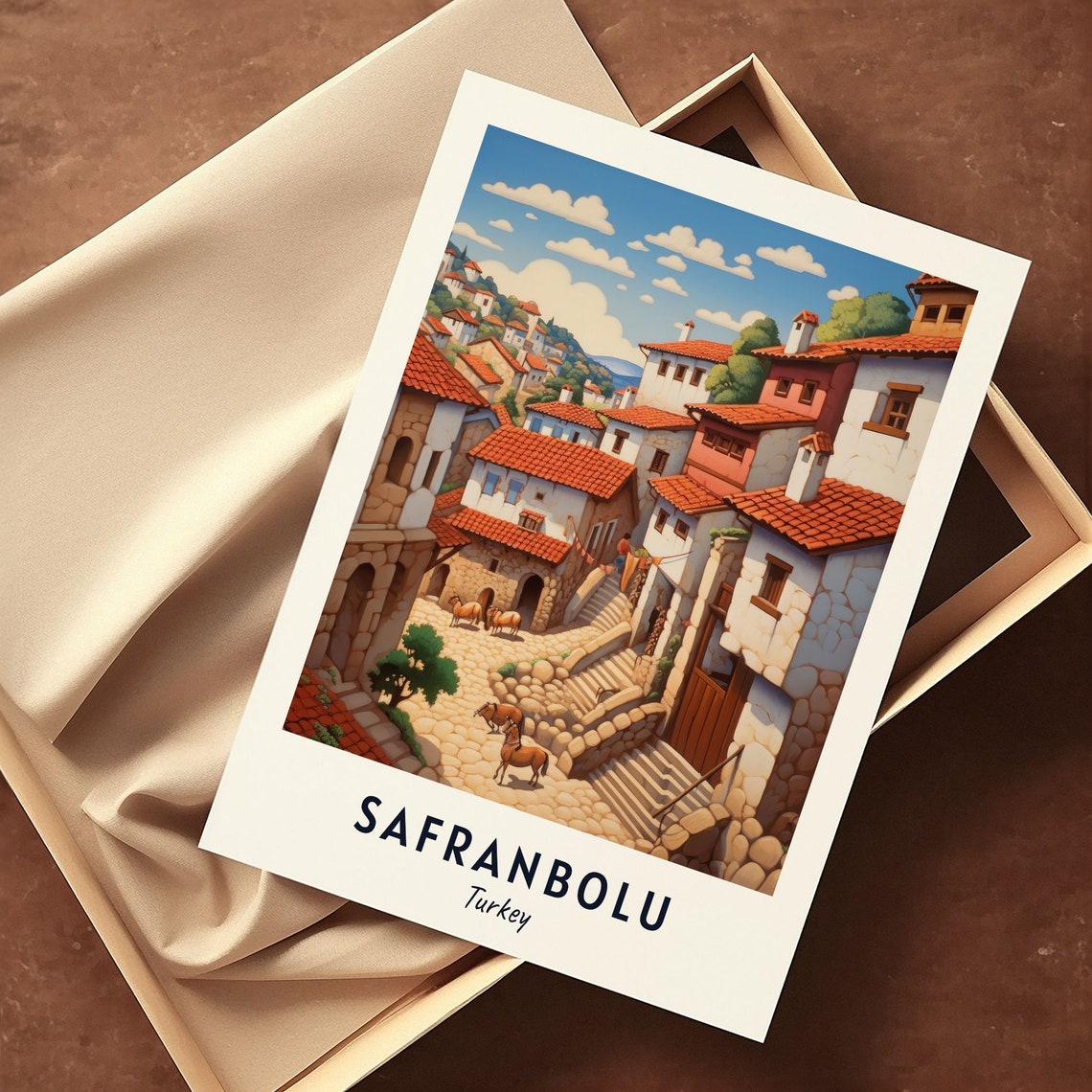 Safranbolu Old Town Travel Print Wall Art Safranbolu Turkey City Print Safranbolu Old Town Travel Gift Safranbolu Old Town Poster - Image 3