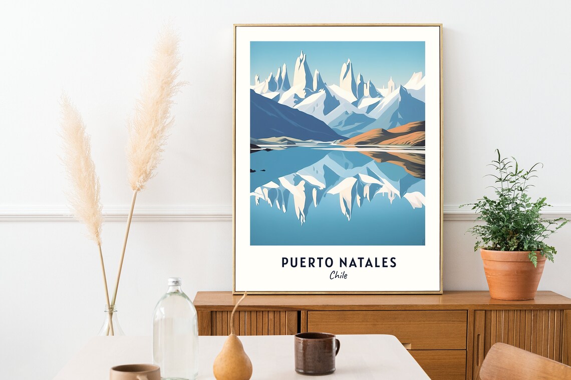 Balmaceda And Serrano Glaciers Travel Poster, Puerto Natales - Image 2