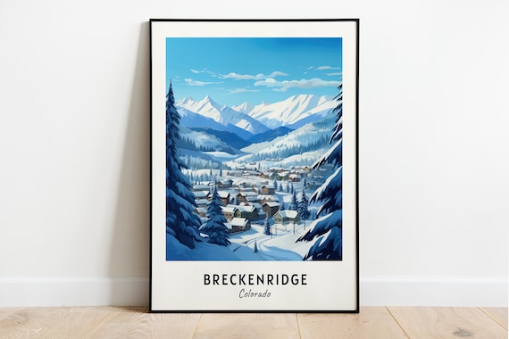 Breckenridge Ski Resort Travel Poster, Colorado