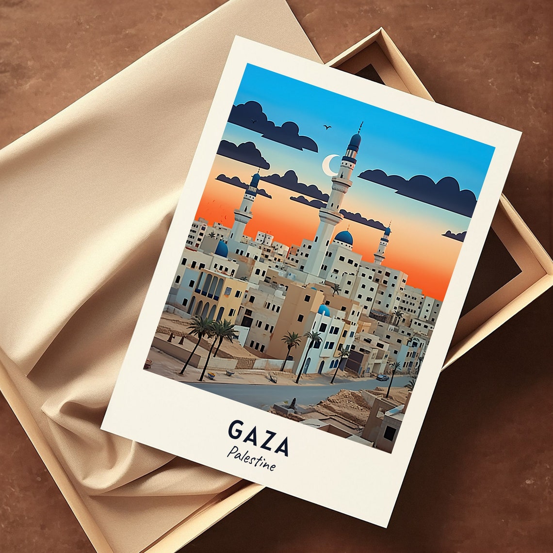 Gaza City Print Gaza Travel Poster Palestine Travel Gift Gaza Palestine Poster Gaza Gift - Image 3