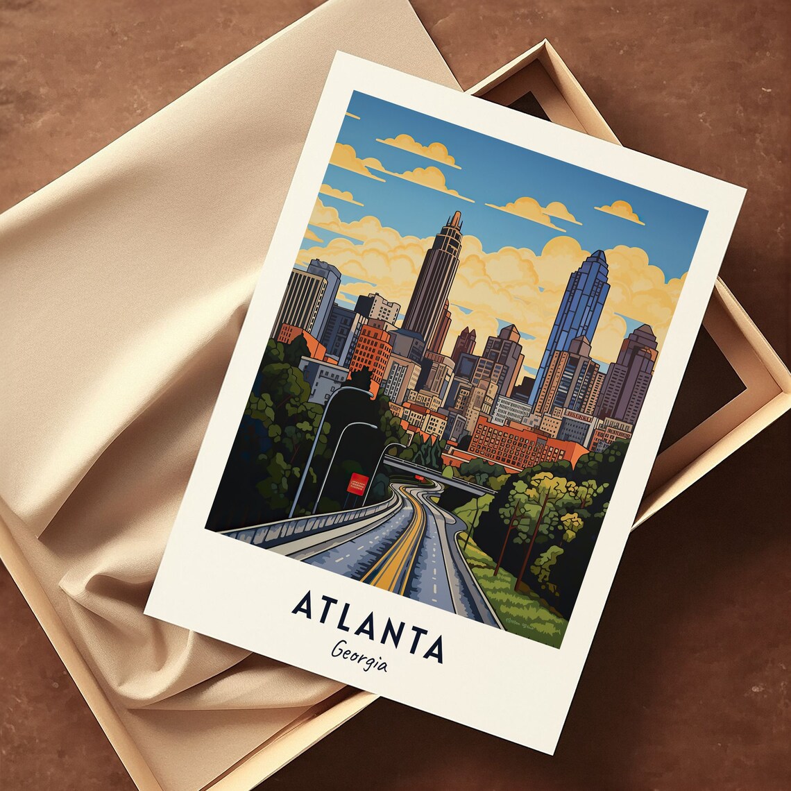 Atlanta Travel Print, Georgia City Poster - Image 3