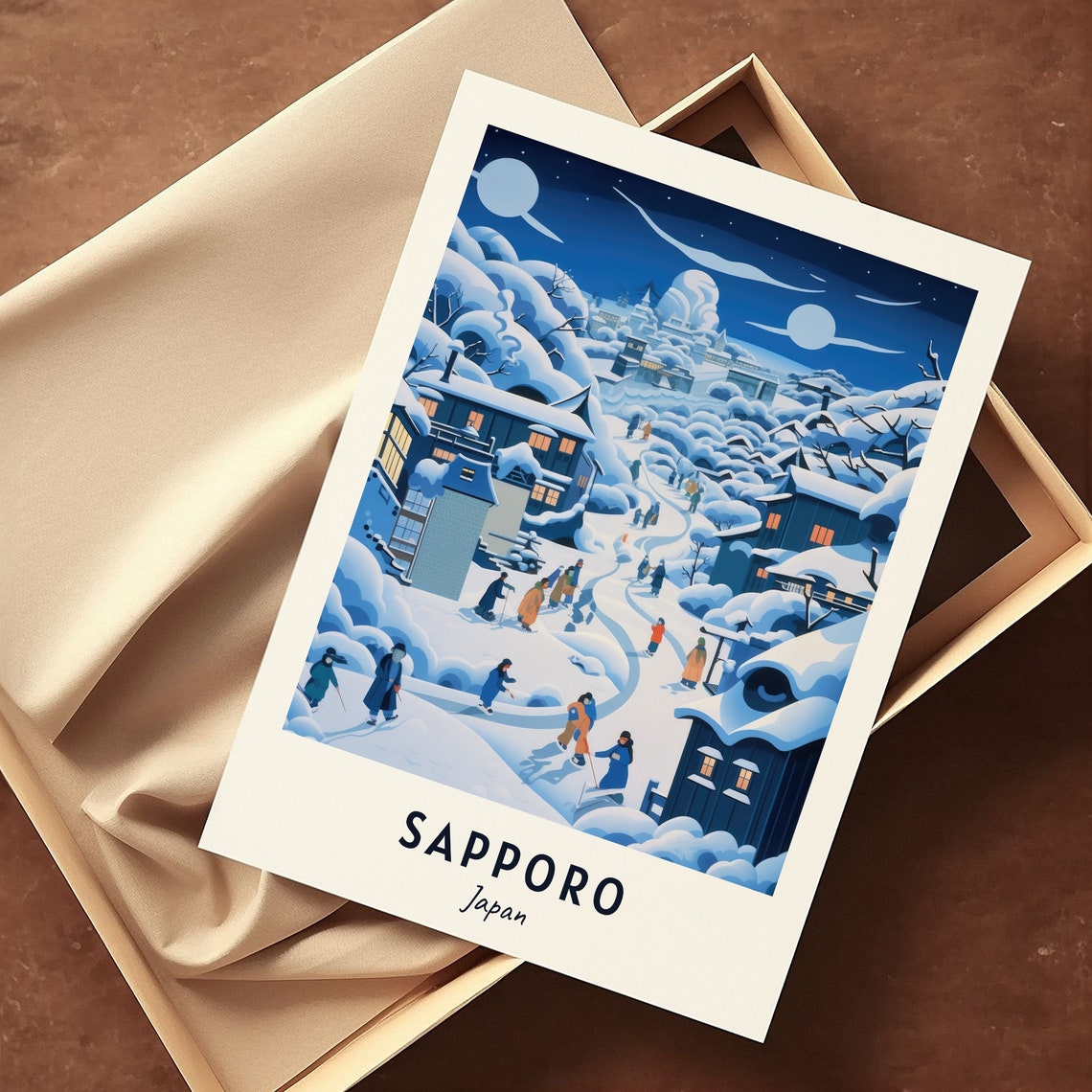 Sapporo Snow Festival Travel Print Wall Art Sapporo Japan City Print Sapporo Snow Festival Travel Gift Sapporo Snow Festival Poster - Image 3