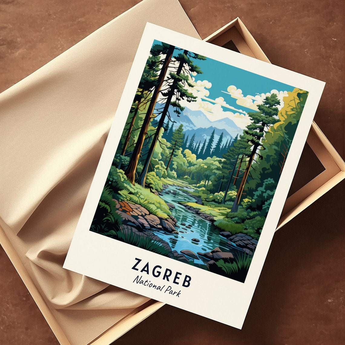 Zagreb Croatia Travel Print Wall Art Zagreb National Park City Print Zagreb Croatia Travel Gift Zagreb Croatia Poster Travel Gift - Image 3