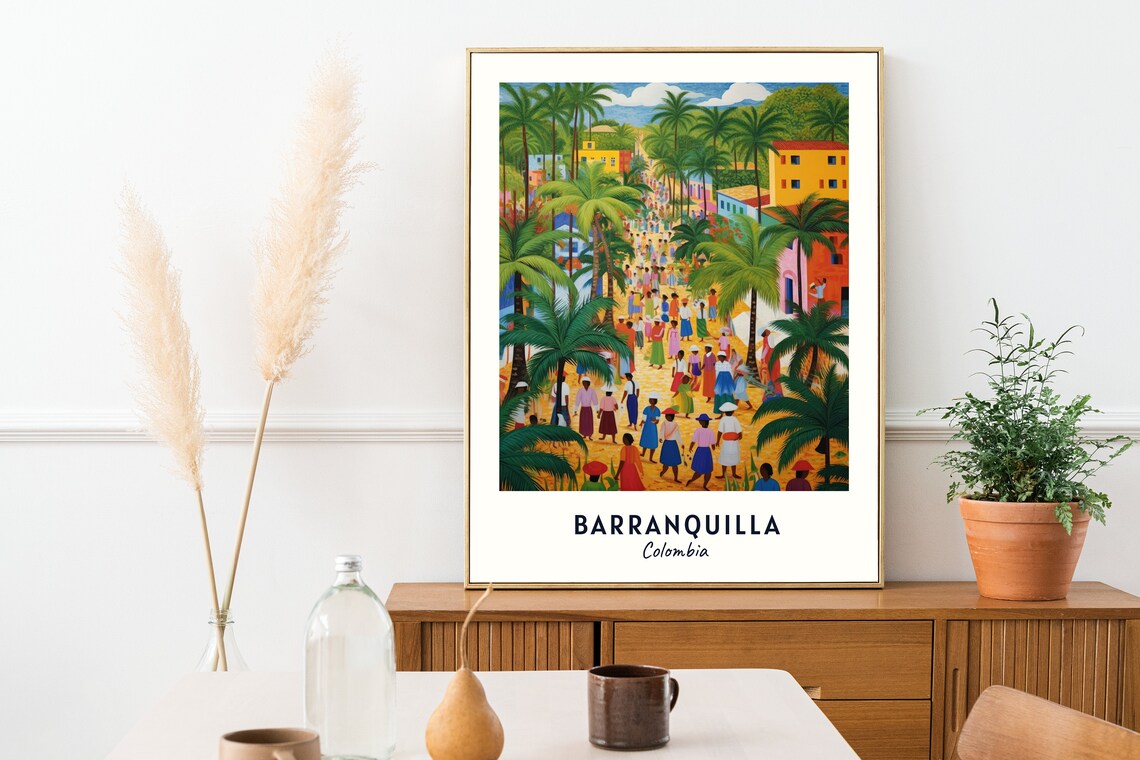 Barranquilla Carnival Travel Poster, Barranquilla Colombia - Image 2