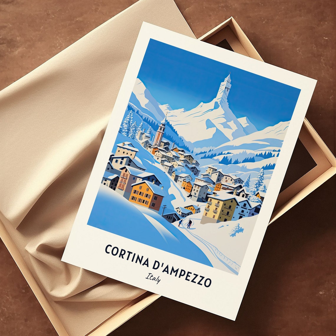 Cortina Dampezzo Italy Travel Print Wall Art Cortina Dampezzo Italy City Print Cortina Dampezzo Italy Travel Gift - Image 3