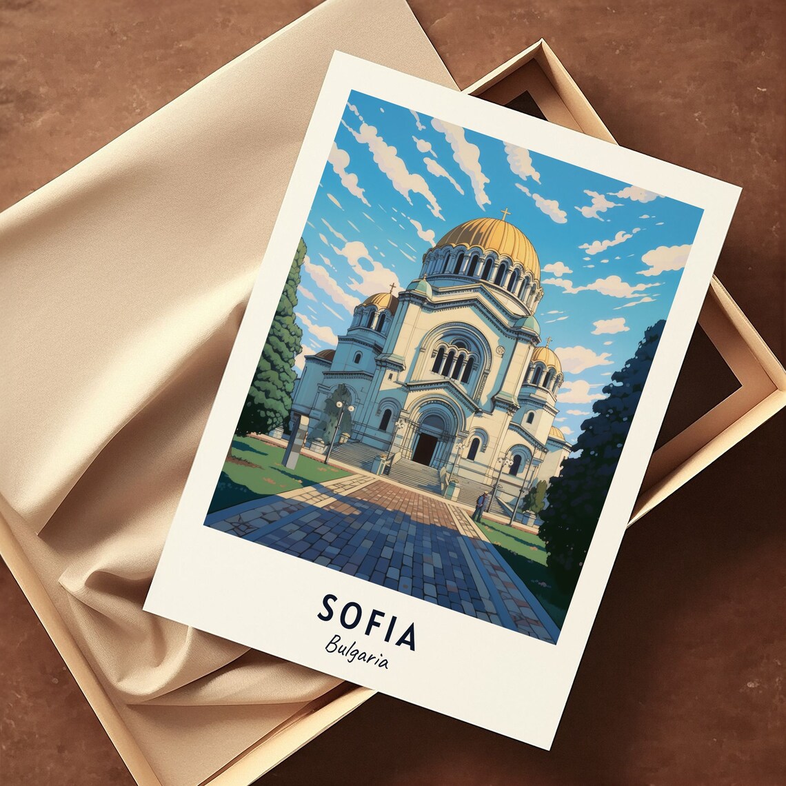 Alexander Nevsky Cathedral Travel Poster, Sofia Bulgaria - Image 3