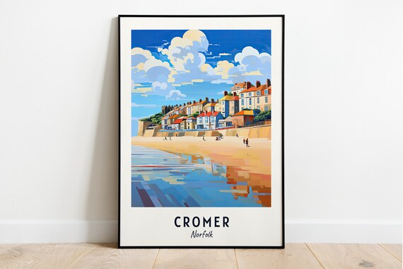 Cromer Norfolk Beach Promenade and Seaside Town Travel Poster