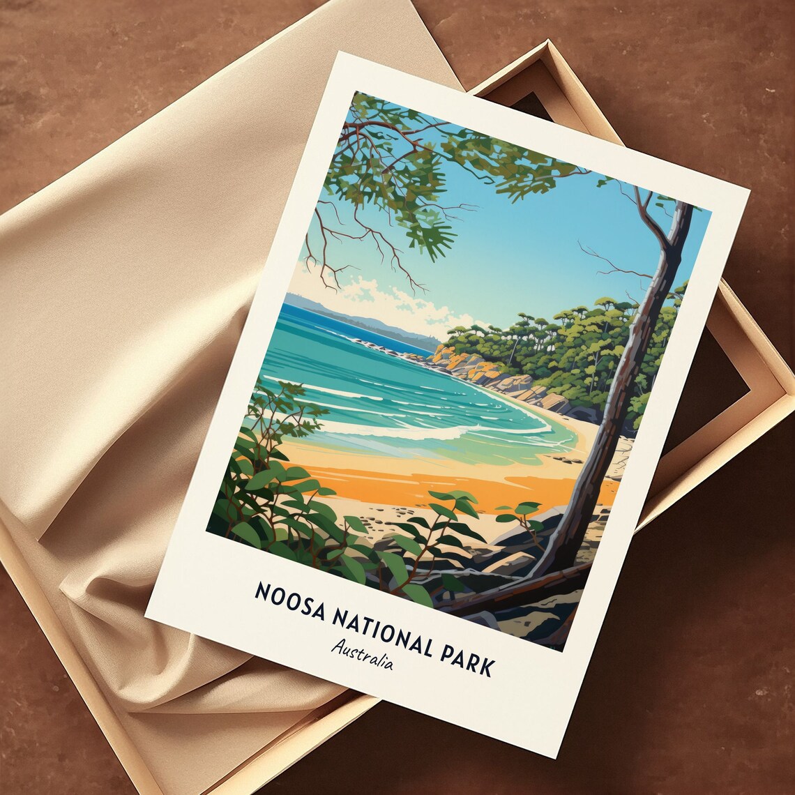 Noosa National Park Australia Travel Poster - Image 3