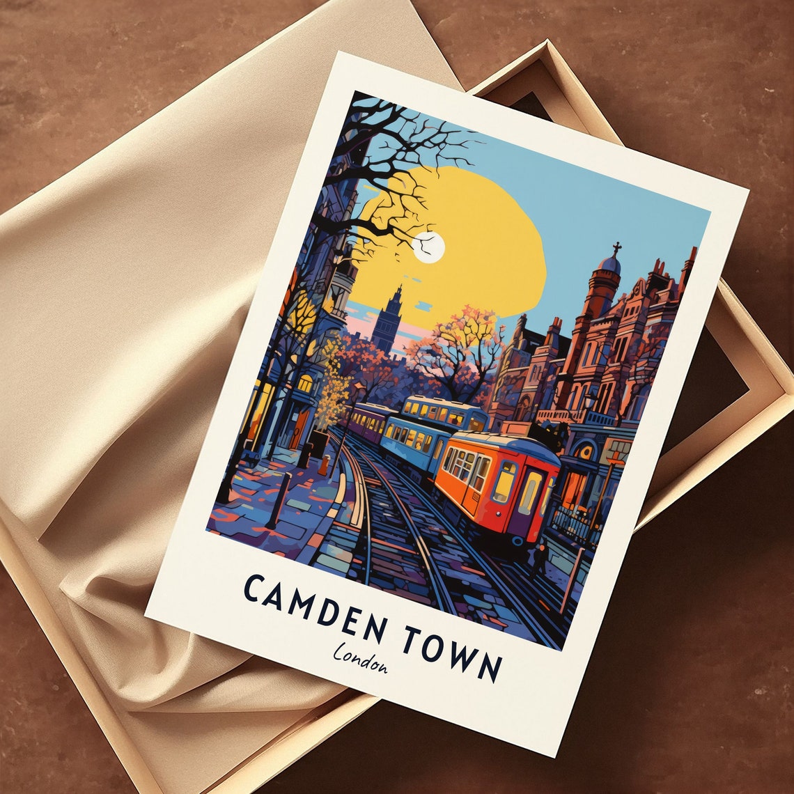 Camden Town London Travel Print Wall Art Camden Town London City Print Camden Town London Travel Gift Camden Town London Poster - Image 3