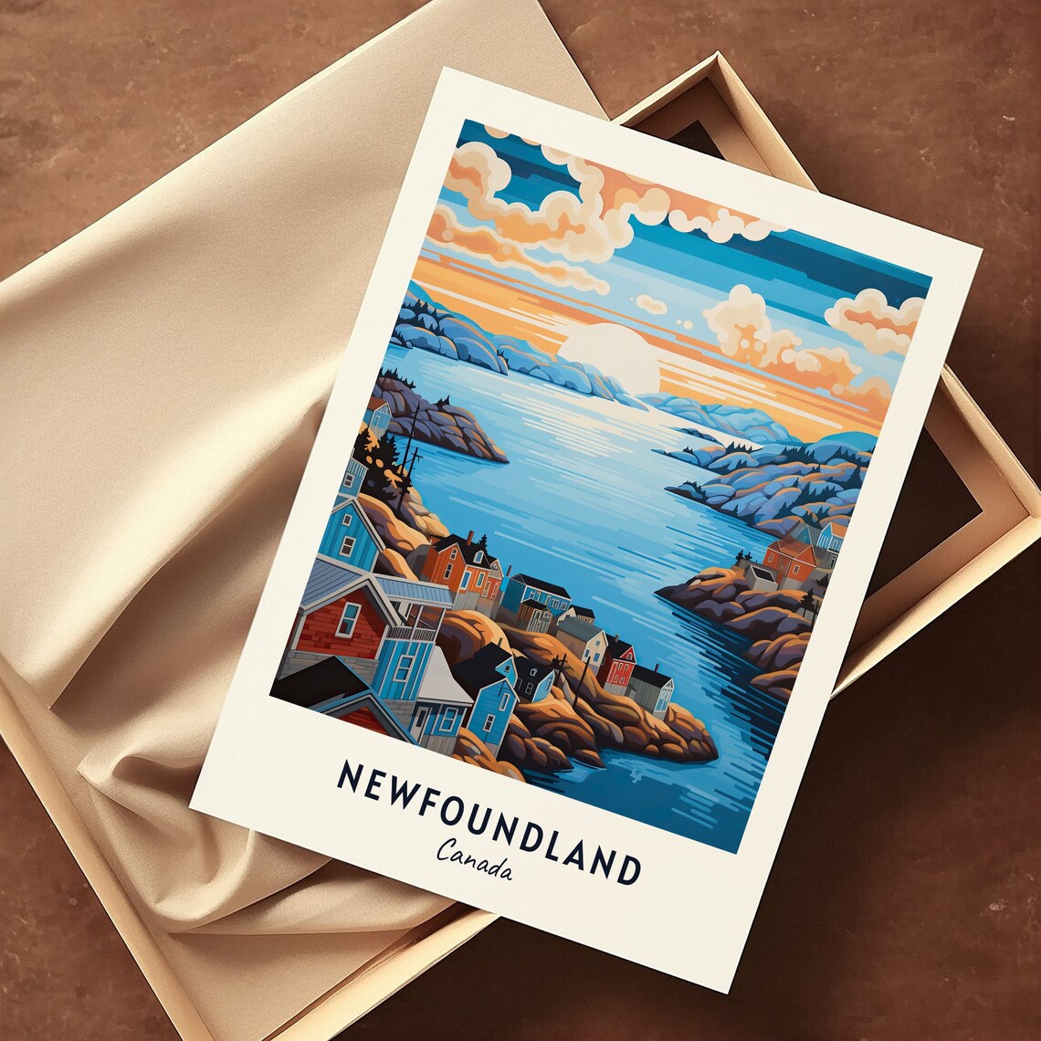 Newfoundland Canada Travel Poster, City Print - Image 3