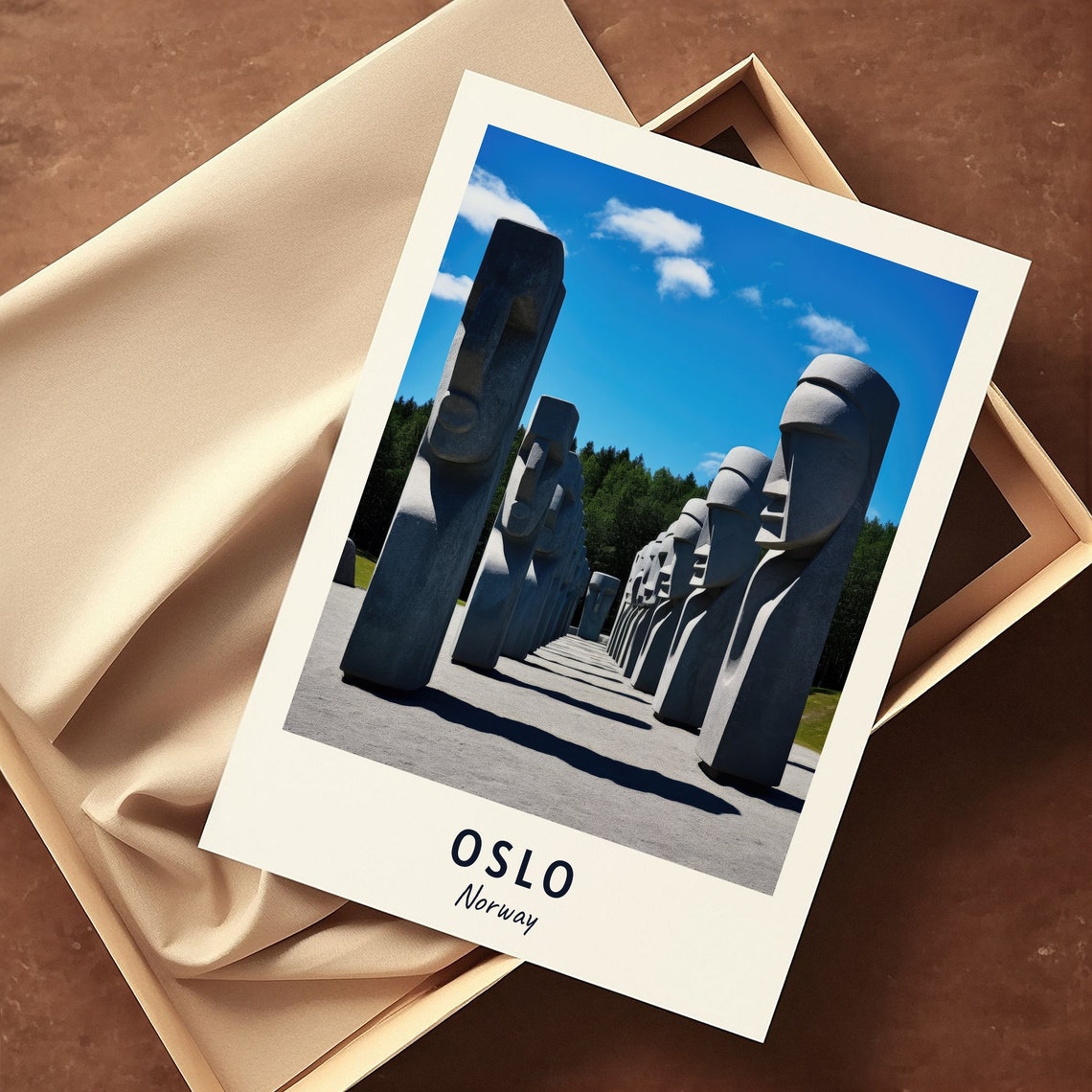 Vigeland Sculpture Park Travel Print Wall Art Oslo Norway City Print Vigeland Sculpture Park Travel Gift Vigeland Sculpture Park Poster - Image 3
