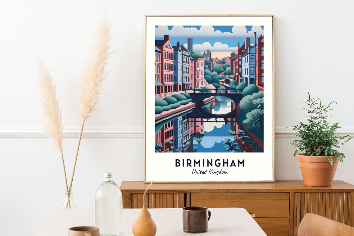 Birmingham United Kingdom Travel Poster, City Poster - Image 2