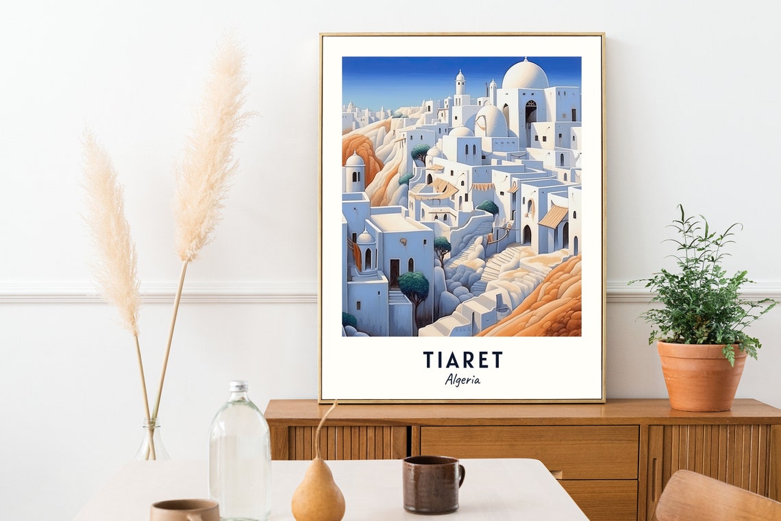 Great Mosque Of Tiaret Travel Print Wall Art Tiaret Algeria City Print Great Mosque Of Tiaret Travel Gift Great Mosque Of Tiaret Poster - Image 2