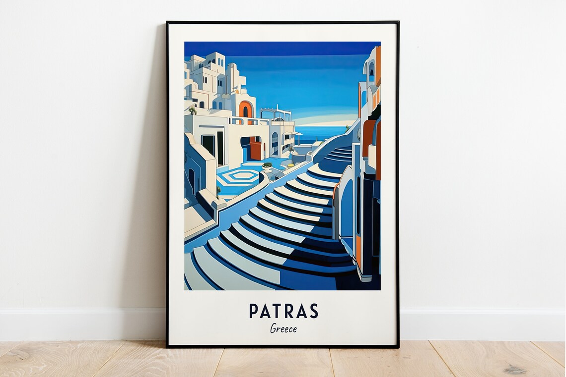 Patras Roman Odeon Travel Poster, Patras Greece