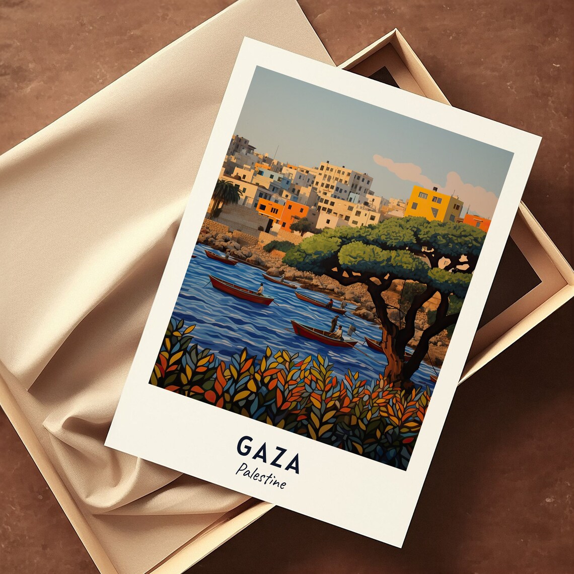 Gaza City Travel Poster, Palestine Wall Art Print - Image 3