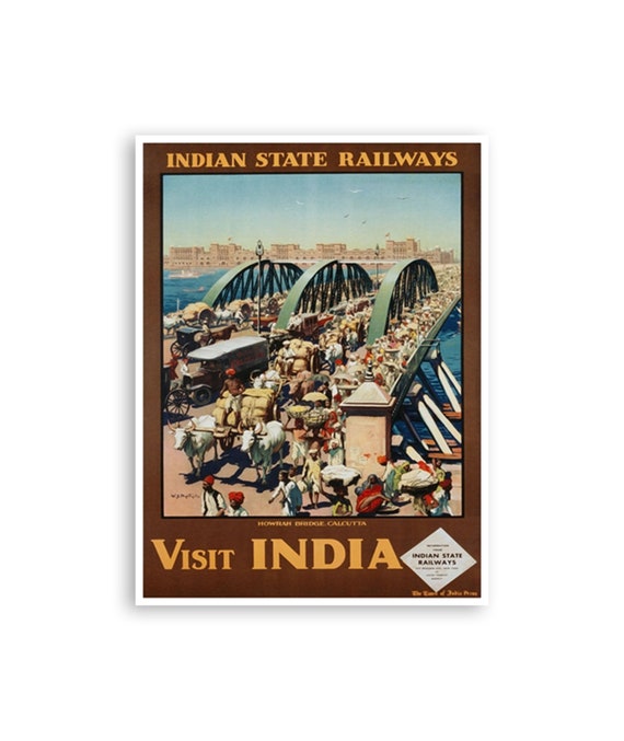 Art India Calcutta Poster Kolkata Travel Print Wall Decor Zt401