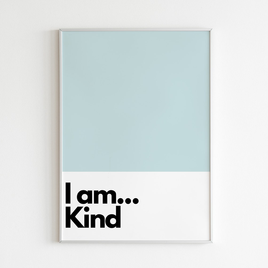 I Am Kind Art Print, Kids Bedroom Nursery