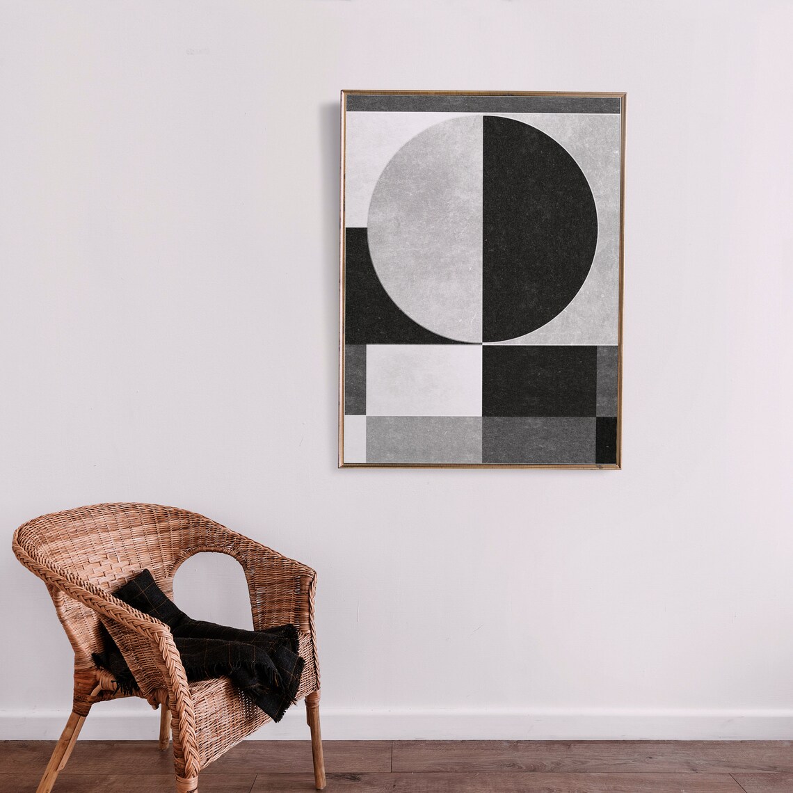 Geometric Mid Modern Poster Print, Contemporary Decor - Image 3