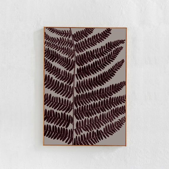 Scandi Poster Art, Abstract Botanical Art Print
