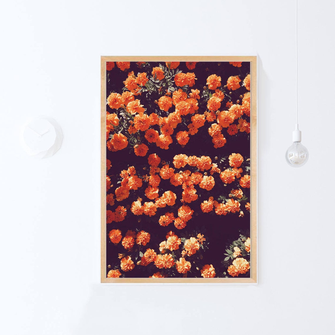 Dark Florals Botanical Wall Art Print, Bedroom Decor - Image 3