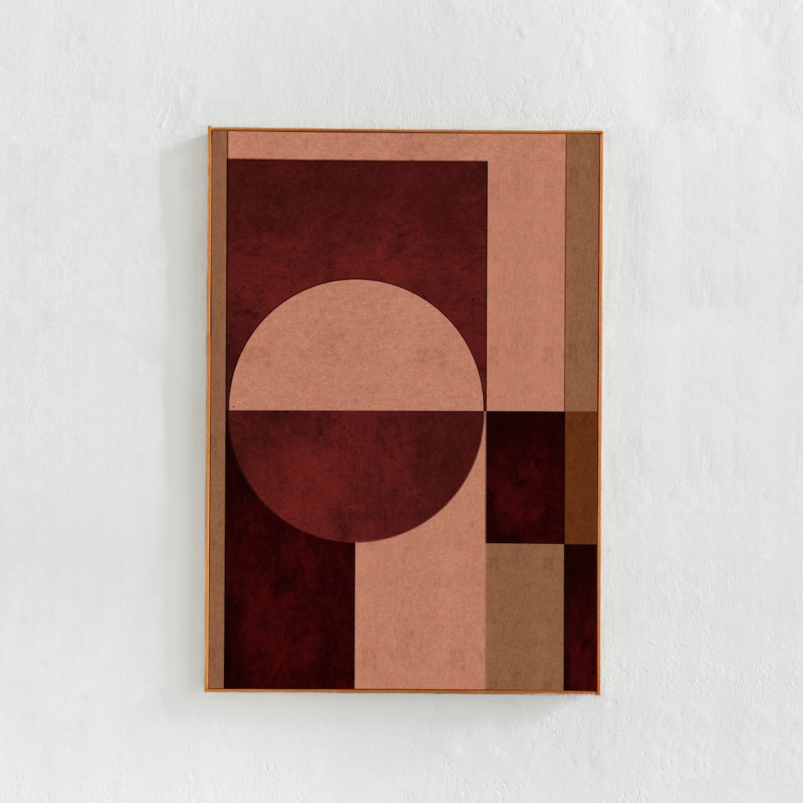 Mid Century Modern Geometric Art Print, Abstract Poster