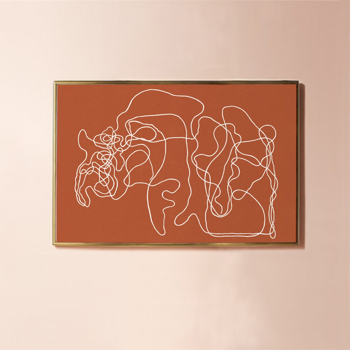 Contemporary Abstract Line Art, Minimal Modern Poster - Image 3