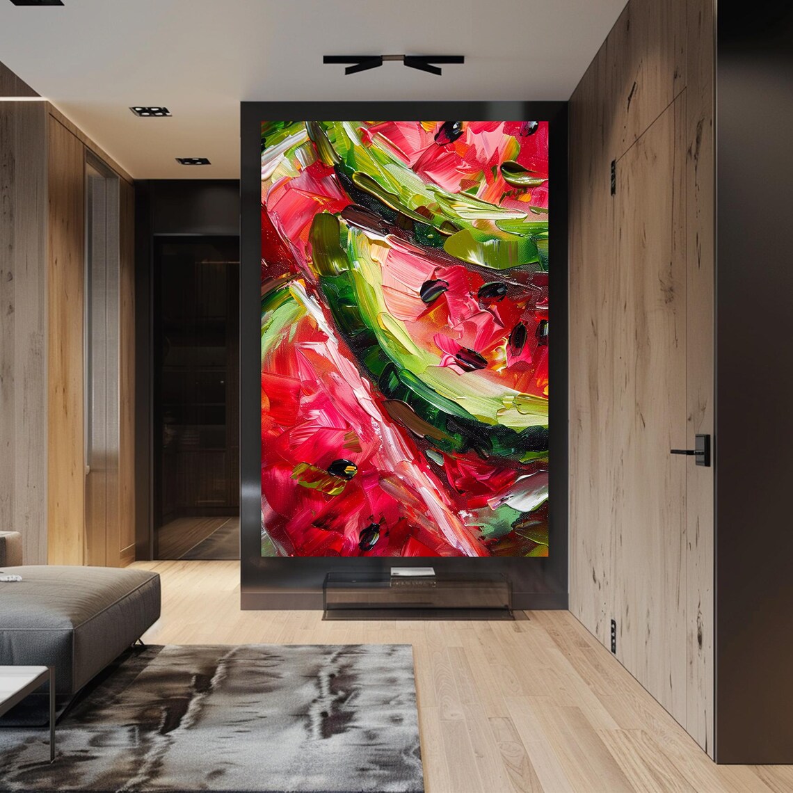Fruit Decor Wall Art Kitchen Wall Art Watermelon Painting Large Print Framed Art Print Gift Idea Home Decor - Image 5