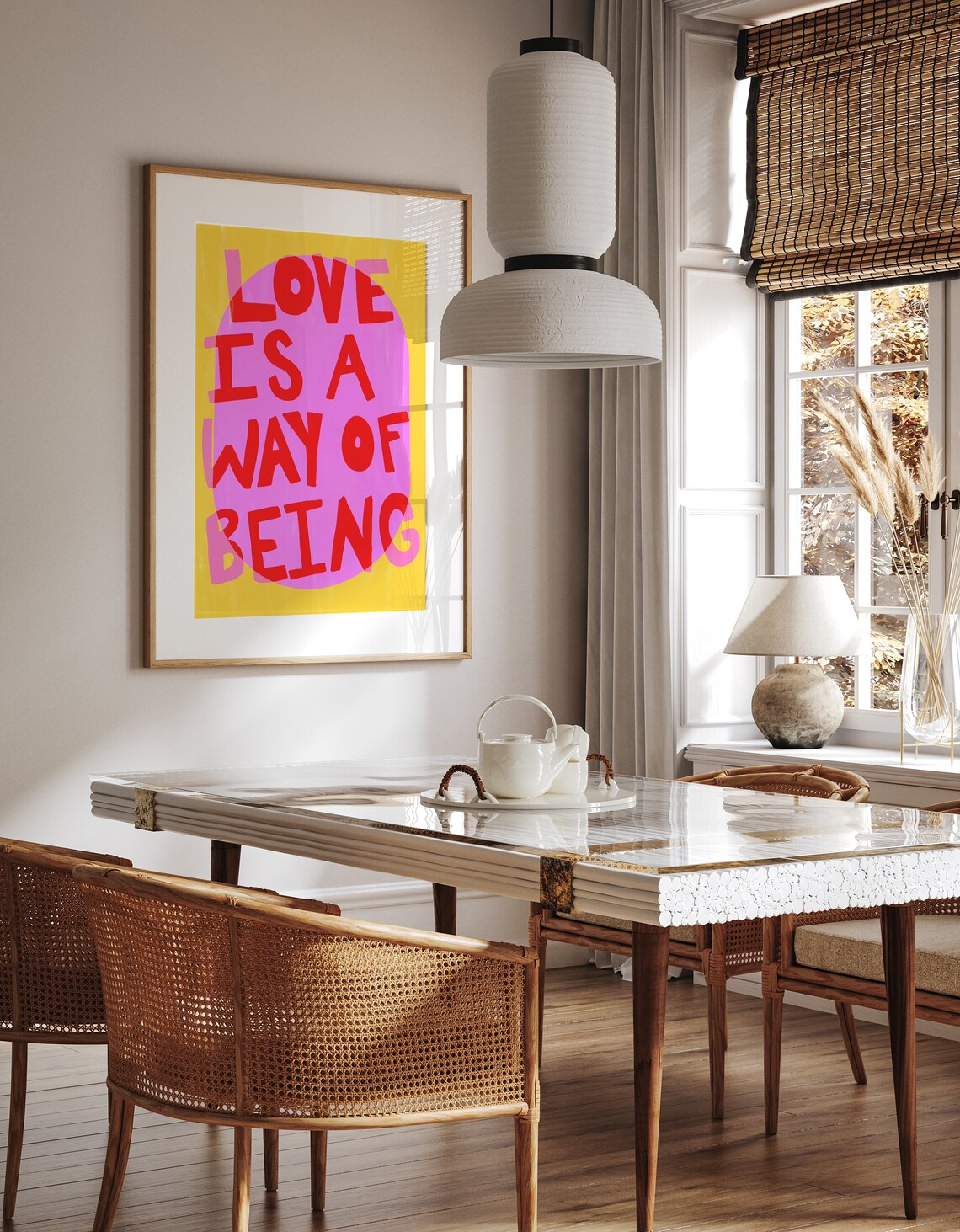 Maximalist Love Is A Way Of Being Typography Poster - Image 2