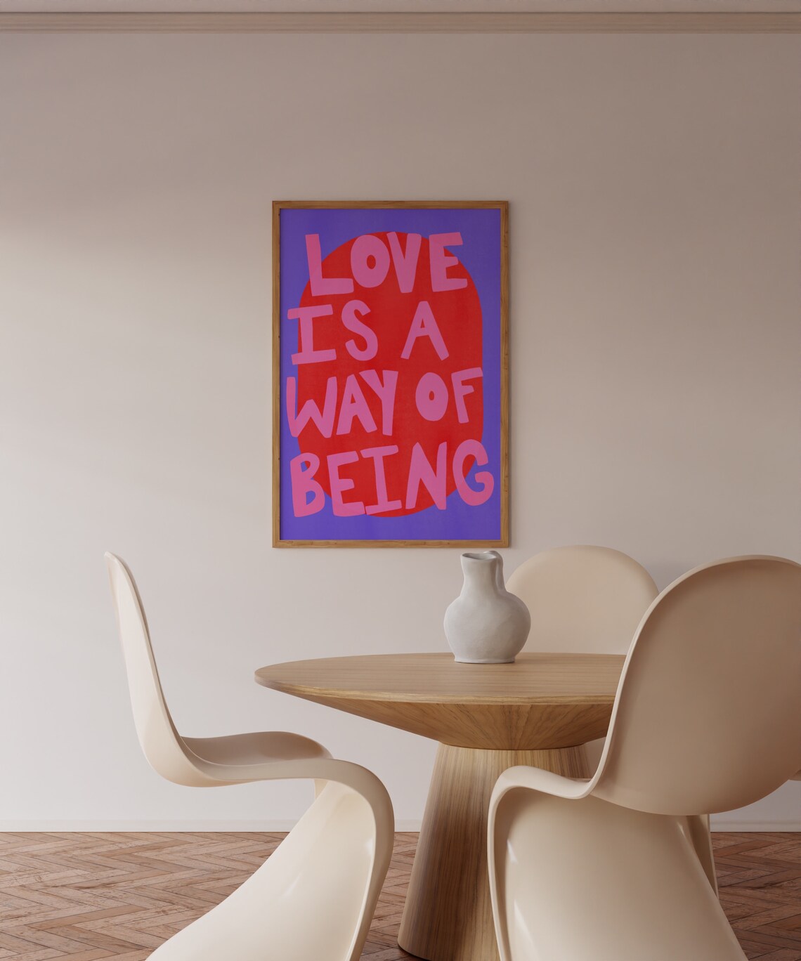 Love Quote Typography Poster, Maximalist Wall Decor - Image 4