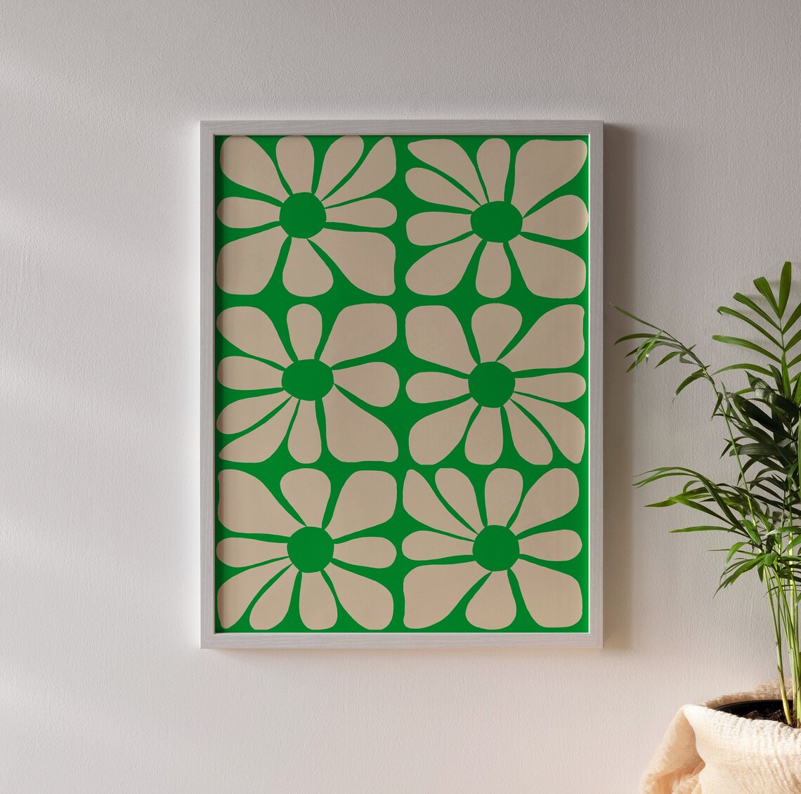 Gustaf Westman Wavy Flower Pattern Poster, 70s Funky - Image 2