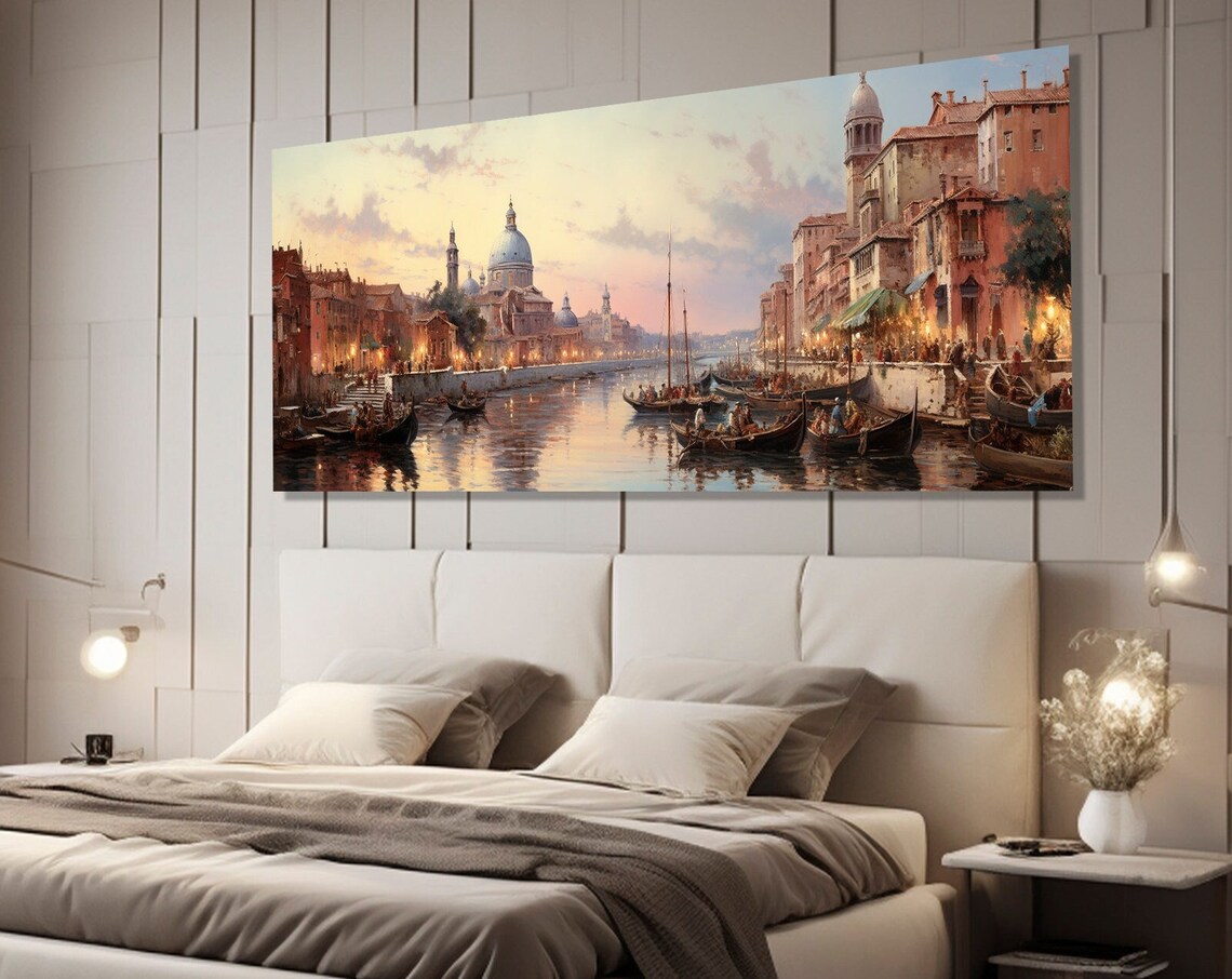 Venice Vintage Art Print, Grand Canal Painting