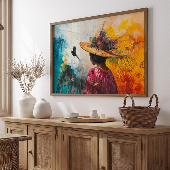 Mexican Wall Art Print, Gift For Her