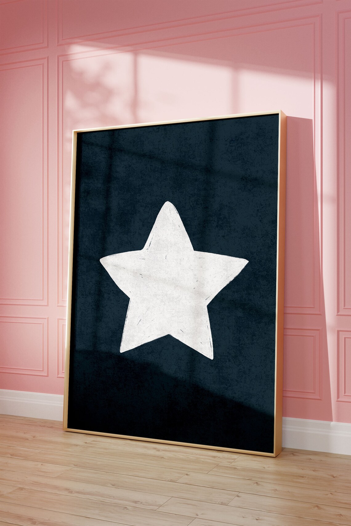 Retro Hand Drawn Star Art Print, Treny Aesthetic Decor - Image 2