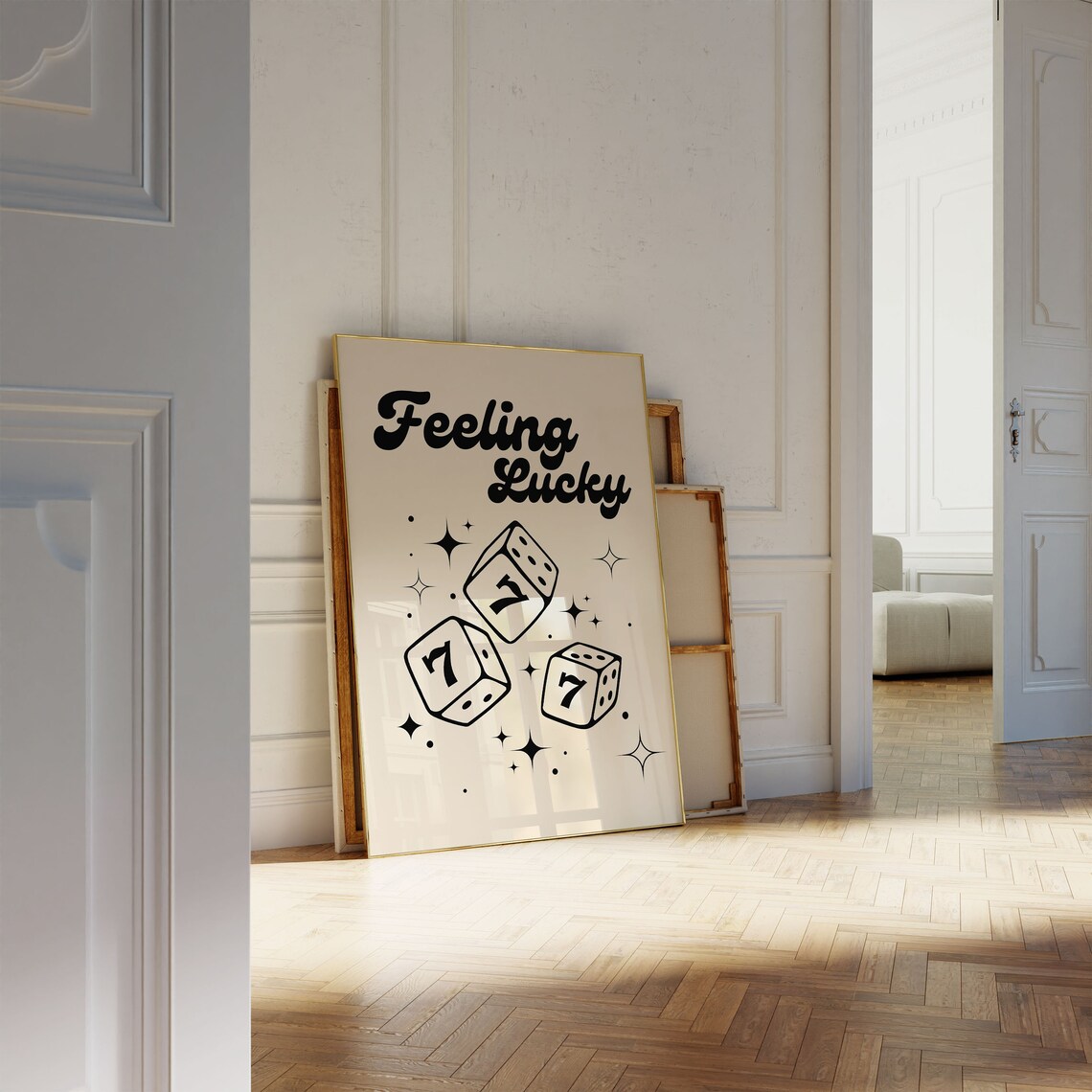 Feeling Lucky 777 Poster, Lucky Wall Decor - Image 4