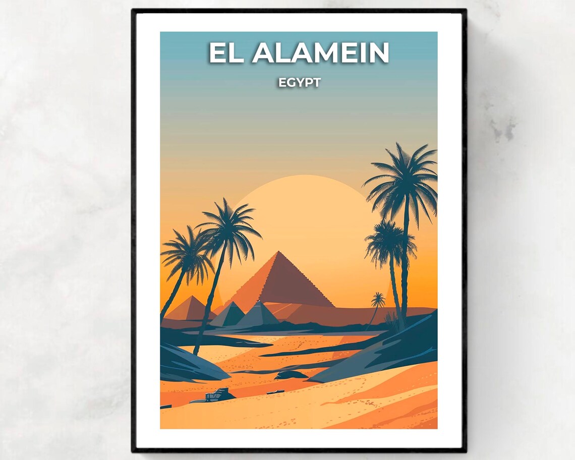 El Alamein War Museum Travel Print Wall Art El Alamein Egypt City Print El Alamein War Museum Travel Gift El Alamein War Museum Poster