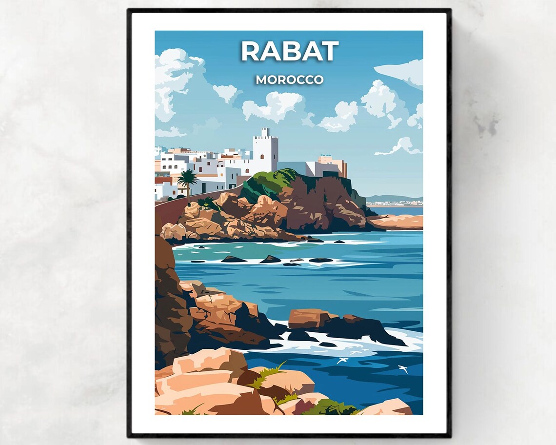 Rabat Morocco Travel Wall Art Poster Print