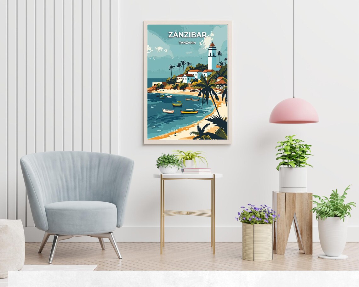 Zanzibar Tanzania Travel Wall Art Poster Print - Image 2