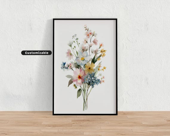 Minimal Plant Accent With Subtle Texture Botanical Wall Art Neutral Print