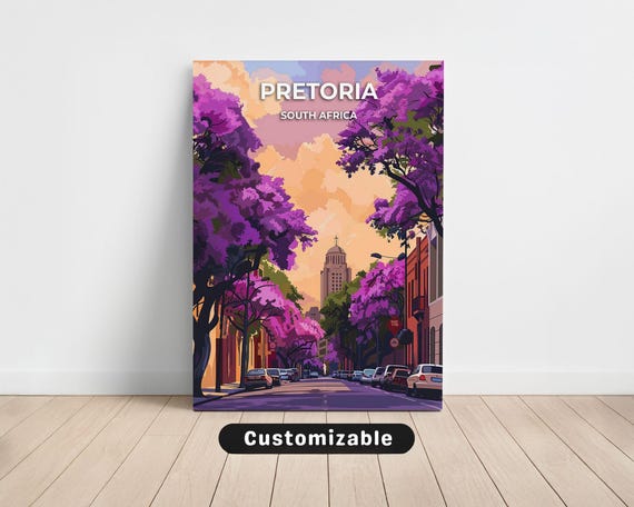 Pretoria South Africa Travel Canvas Poster Custom Wall Art