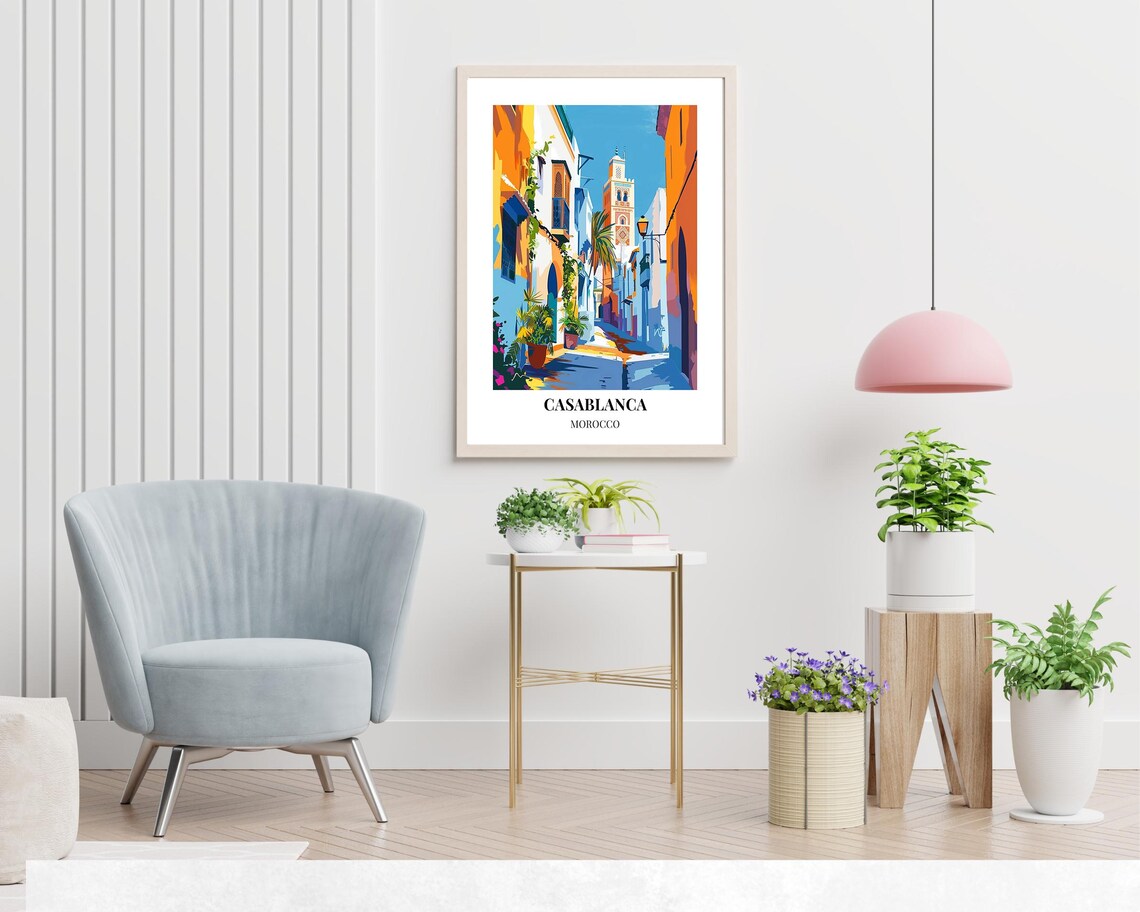 Casablanca Morocco Travel Wall Art Poster Print - Image 2