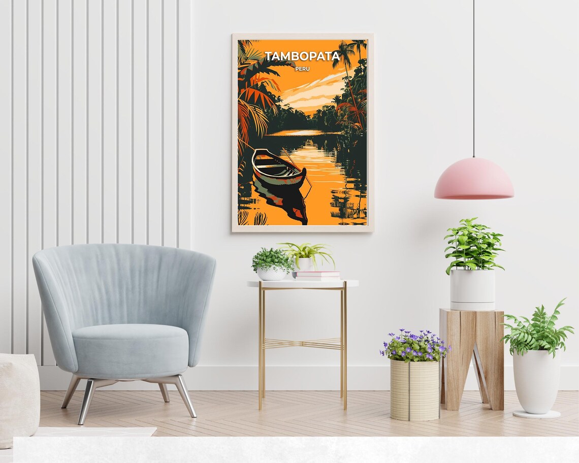 Tambopata National Reserve Travel Print Wall Art Tambopata Peru City Print Tambopata National Reserve Travel Gift - Image 2
