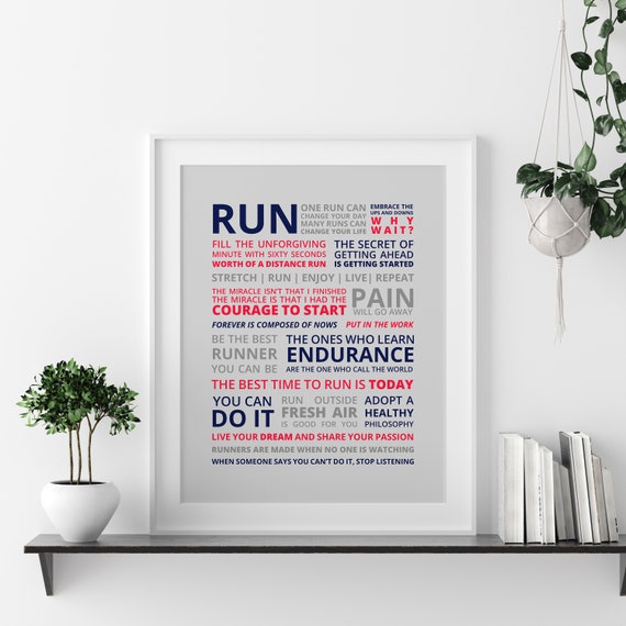 Runners Manifesto Quote Motivational Running Quote Runner Motivational Poster Marathon Runner Gifts Gift For Her 3