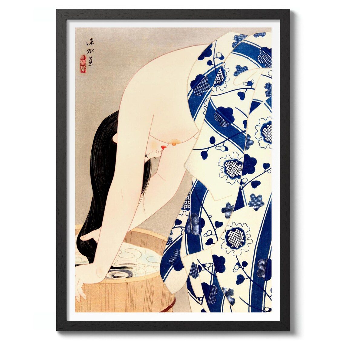 Shinsui Ito Washing the Hair Ukiyo-E Art Print