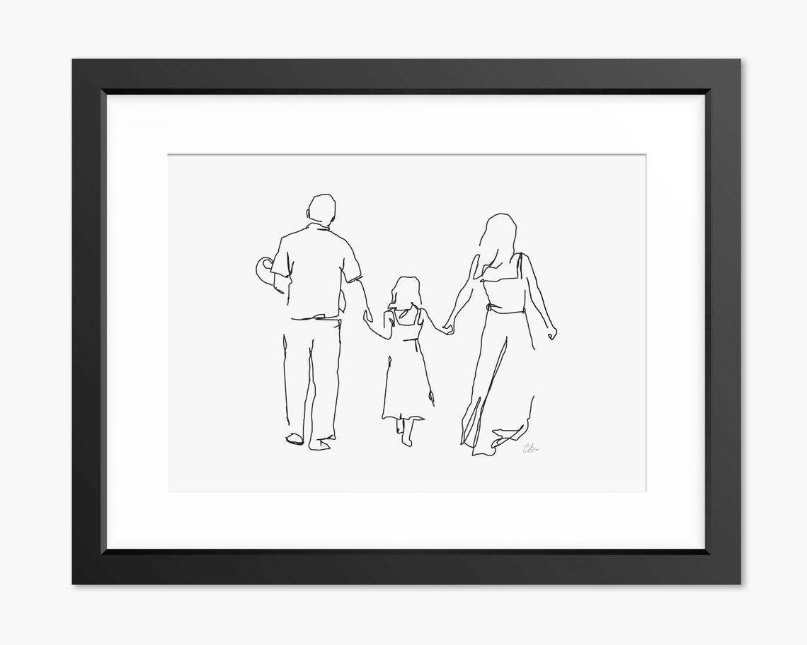 Family Illustration Print Mothers Day Print Gift For Mum Mom Gift For Wife Personalised Family Print Mothers Day Gift Mum Art Unique