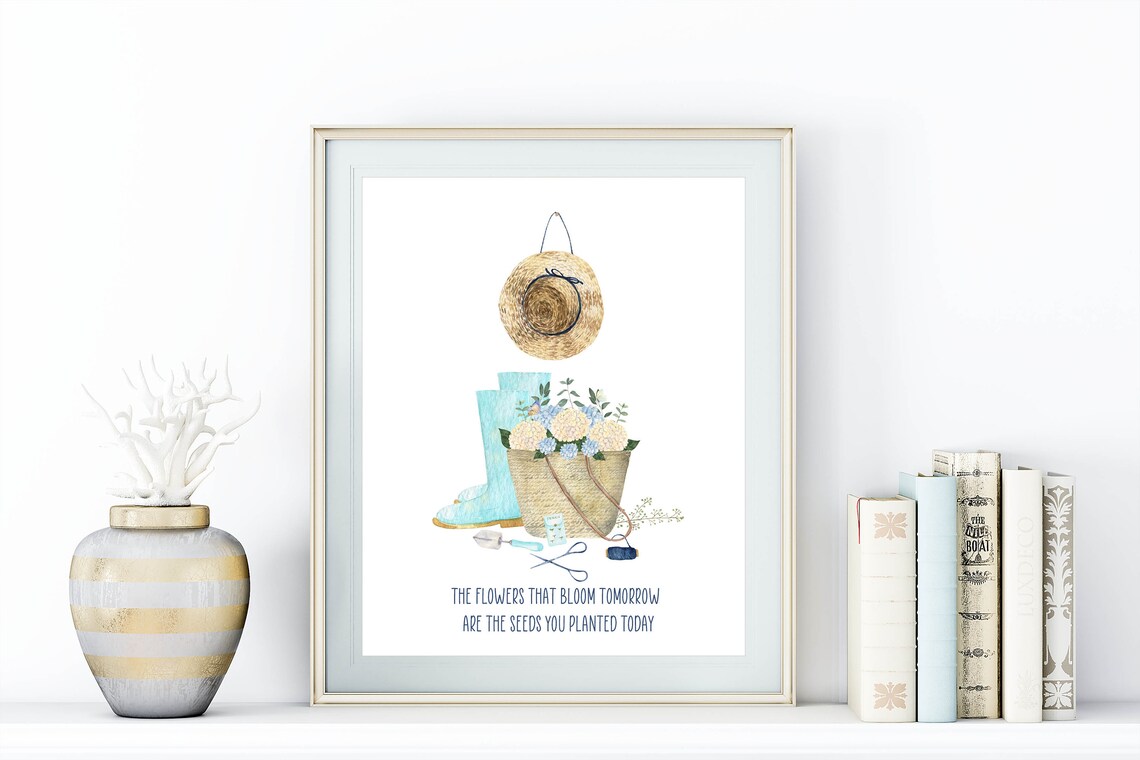 The Flowers That Bloom Tomorrow Art Print, Inspirational Quote - Image 3