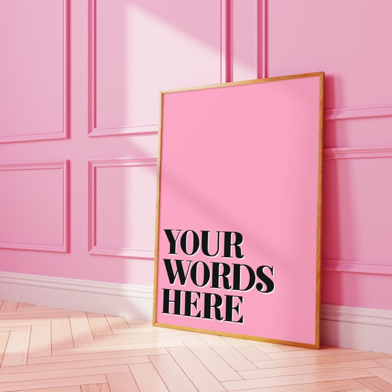 Custom Quote Personalised Typography Art Print
