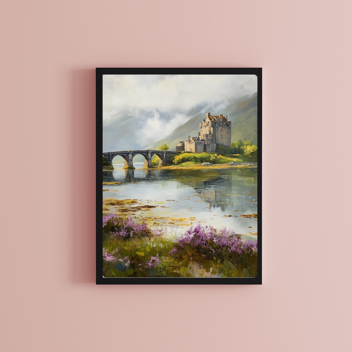 Eilean Donan Castle, Scottish Highland Landscape Art Print - Image 2