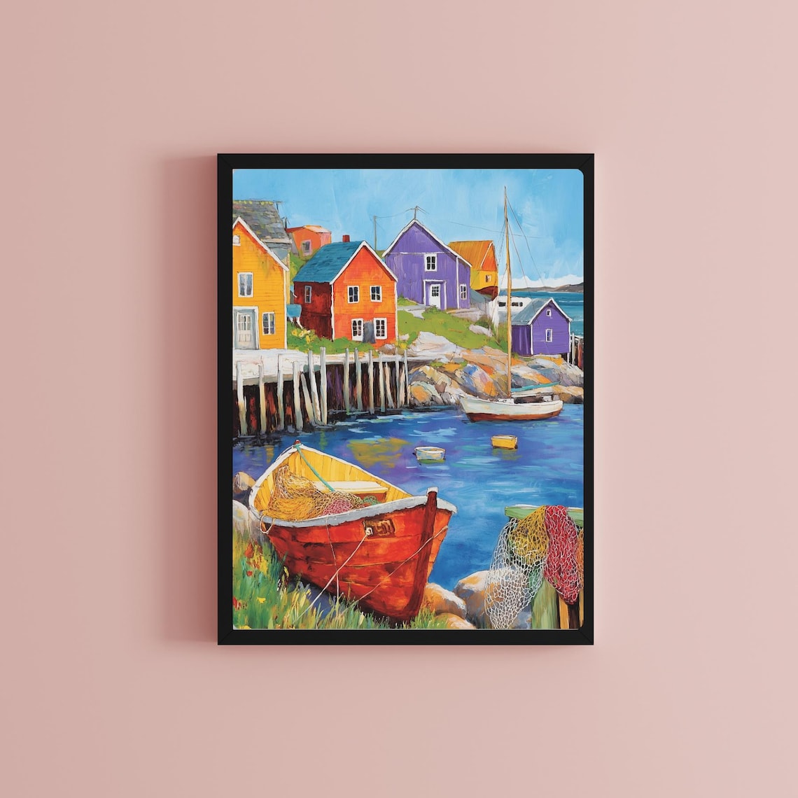 Newfoundland Coastal Seascape Art Print, Canada - Image 2