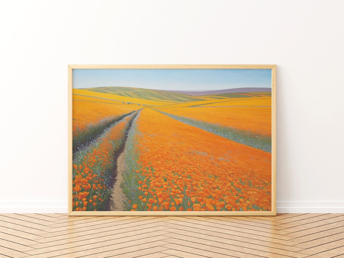 California Poppies State Flower Art Print - Image 2